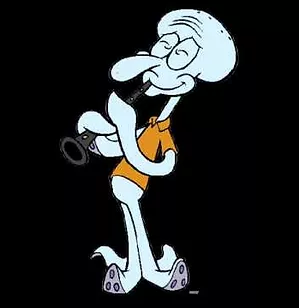 my collection of this single squidward illustration (a thread)