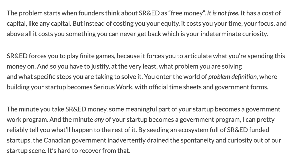 First post of the year. This made me sad to write. But someone needed to write it down:

Why the Canadian Startup Scene doesn't work 

alexdanco.com/2021/01/11/why…