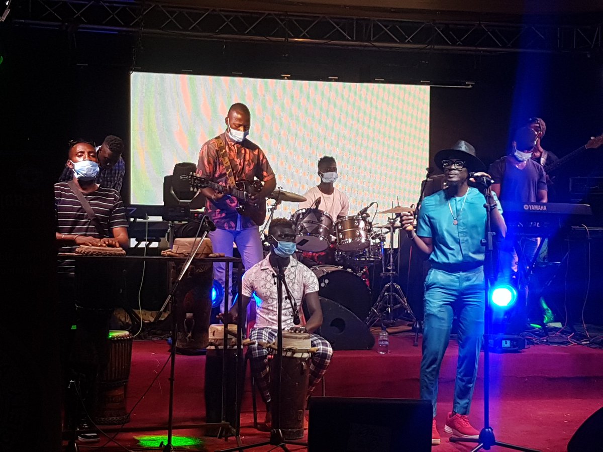 GambiaRedCross's tweet photo. @iambarhama on stage now at the #GRCSVirtualConcert. We sincerely want to say, THANK YOU to all frontline workers. To our #volunteers, you are our heartbeats.
Event proudly sponsored by @IFRCAfrica. https://t.co/LoAyTPOqGD