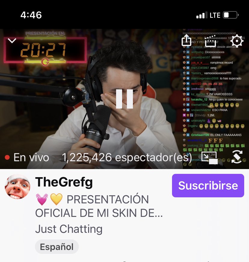 MarangieM's tweet photo. @TheGrefg QUEEE A SUPERADO A TODOS ✨ https://t.co/EzXaObiMdK