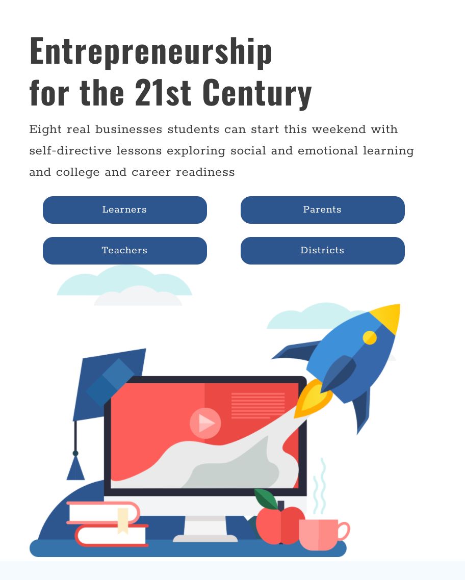 startup_smartup's tweet photo. Startup Smartup: Entrepreneurship for the 21st Century
Eight real businesses students can start this weekend with self-directive lessons exploring social and emotional learning and college and career readiness. https://t.co/fAhEap1w6E https://t.co/LjlCzLkzpl