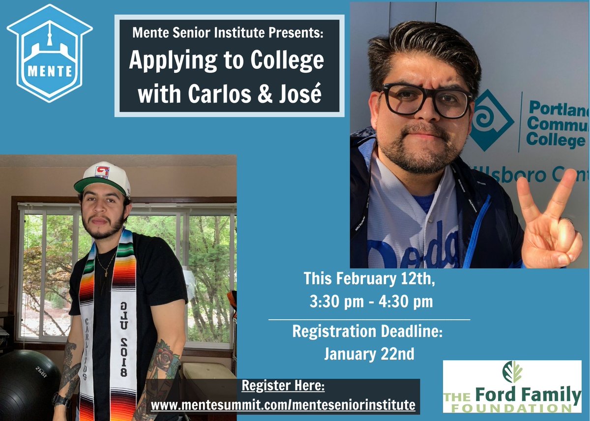 MENTEsummit's tweet photo. Regardless of your school's GPA, you have the opportunity to go to college. If you’re an honor roll student deciding on a college or someone just trying to determine if you can go to college. This workshop will provide a step-by-step overview of the different admissions processes https://t.co/ZJVGbCWUtf