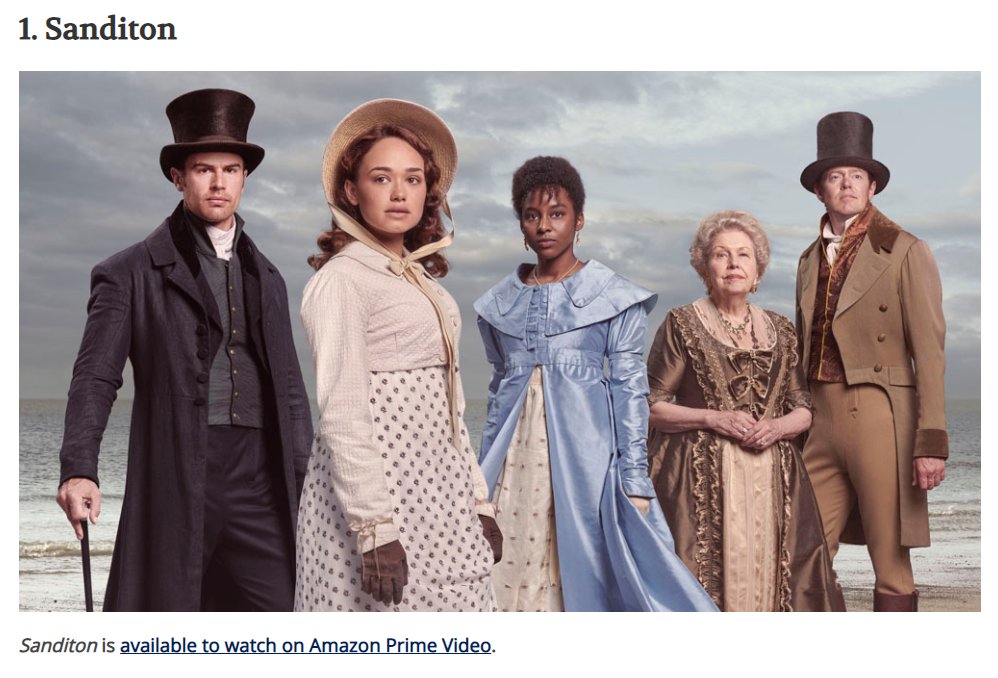 SanditonSister2's tweet photo. 🗳️🔥
2020’s best British period drama TV series revealed!
Now that all 68,874 votes are counted, here's the Top 20, with the winning series receiving over an amazing ✨54.18%✨ of all the votes!!

1 #Sanditon 🔥🎉🥇
2 #Outlander – S5
3 #Bridgerton – S1

🔗https://t.co/D5numRqkae https://t.co/9qdgmRsB0d