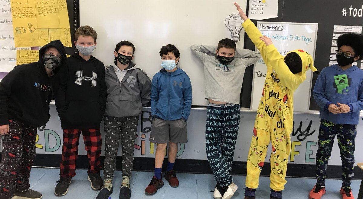 MsPurkis's tweet photo. Pajama Day! #spiritweek @EMorichesMS https://t.co/NL2WDrqNXh