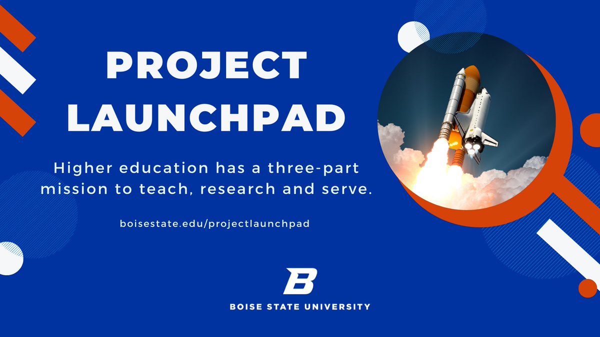 BoiseState's tweet photo. #BoiseState calls for collaboration in #highered to share information and strategies that will help students thrive in face of challenges.
π https://t.co/IuILI6BnqX
#ProjectLaunchpad https://t.co/IHhukPTH7B