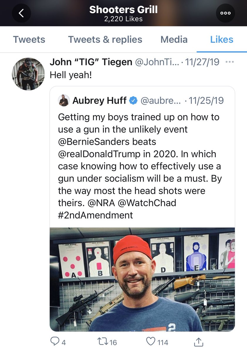 Remember that Aubrey Huff tweet talking about arming himself and praising his kids’ taking head shots? Lauren Boebert liked it. Apparently she likes deadly, anti-government violence.  #ResignBoebert