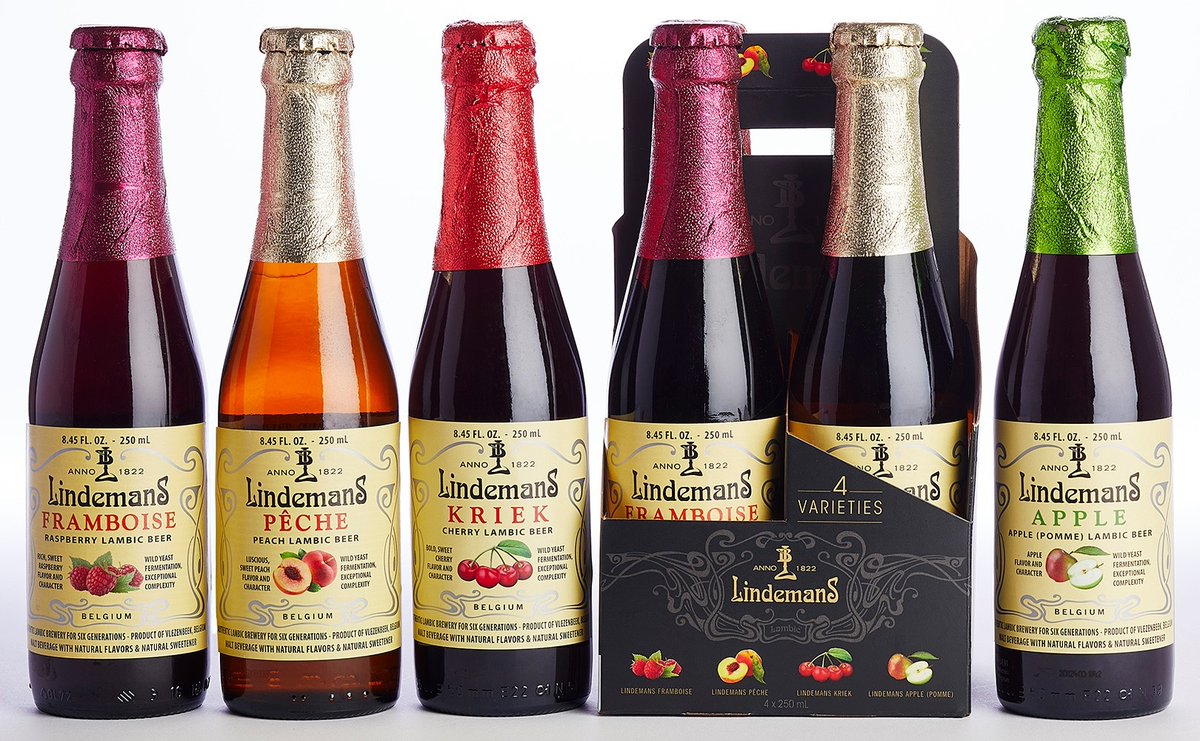 New #Lindemans mixed variety packs are now available! Long before hops were common in most beers, various fruits and vegetables were used to season #beers. Lindemans is the fruit #lambic category leader. l8r.it/WOCG