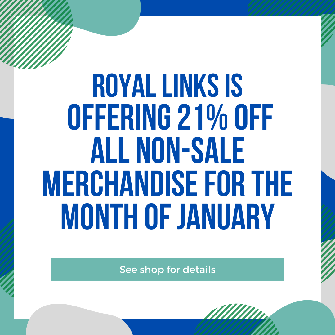 Save this January in the pro shop with 21% off non - sale merchandise items!