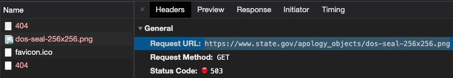 Apparently State department 404 page resources live in a folder called `apology_objects` and that is how I'm going to label my fuck up assets from here on out.