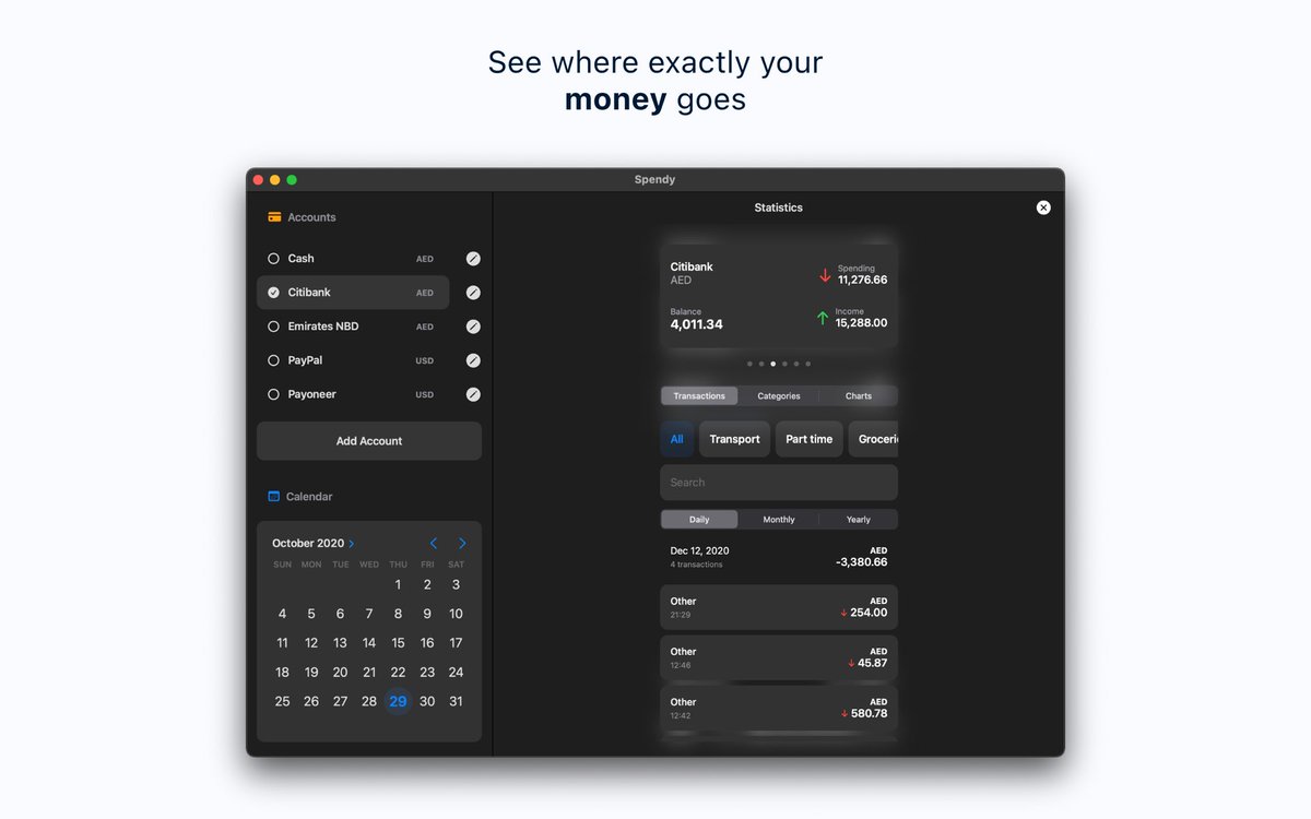 smartvipere75's tweet photo. Spendy for macOS is now available on the App Store!

https://t.co/9tPlyF5IsI

#SwiftUI #iOSDev #macOS #SpendyApp https://t.co/wUNjcCN5UB