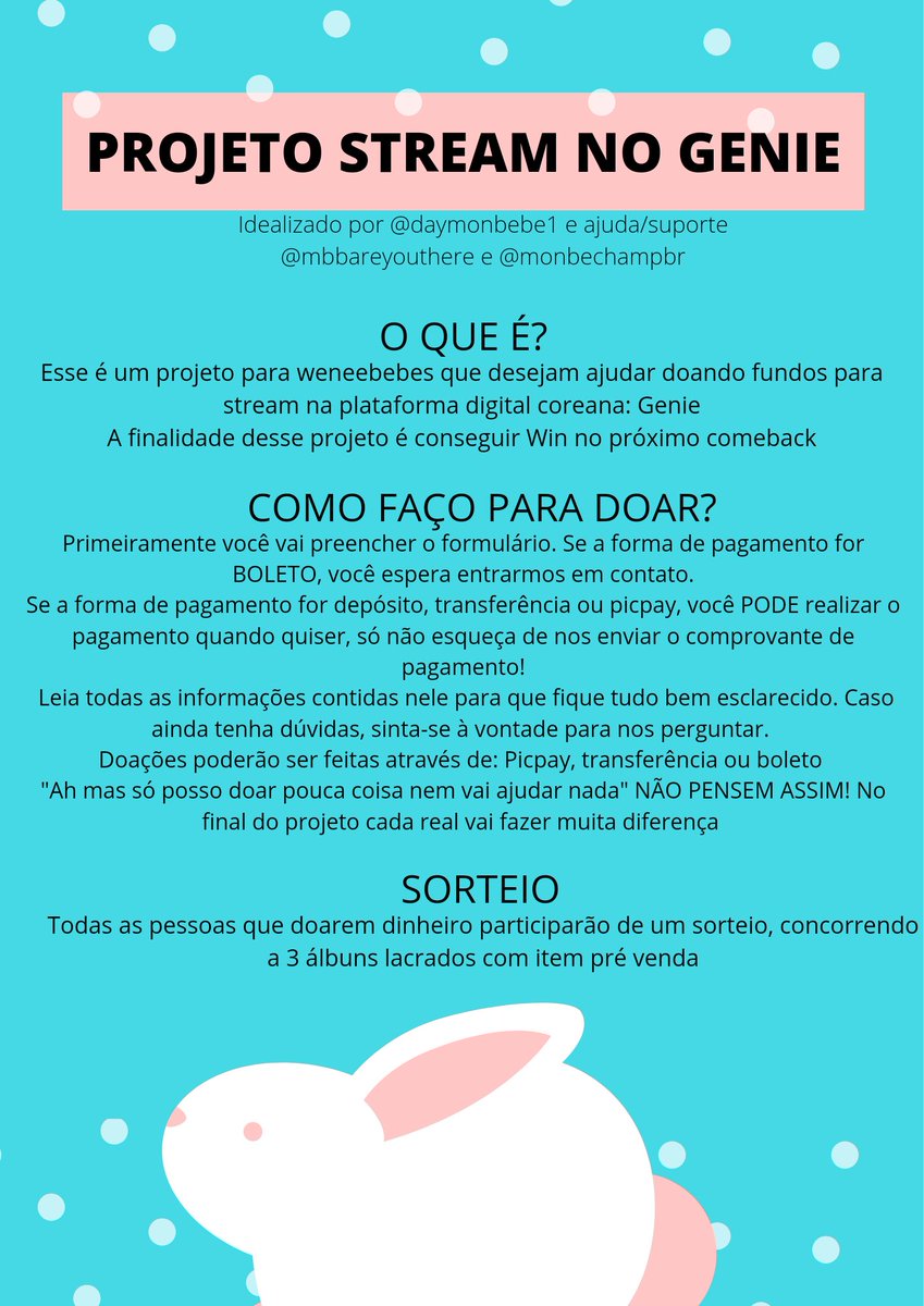 MbbAreYouThere's tweet image. 📳 PROJETO DE STREAM NO GENIE

No debut do Wonho todos notaram a importância de digitais, certo? Por isso estamos arrecadando fundos para comprar passes de stream no genie para ajudar o comeback do Wonho

‼️Leiam o banner para mais infos

👉Formulário: docs.google.com/forms/d/e/1FAI…