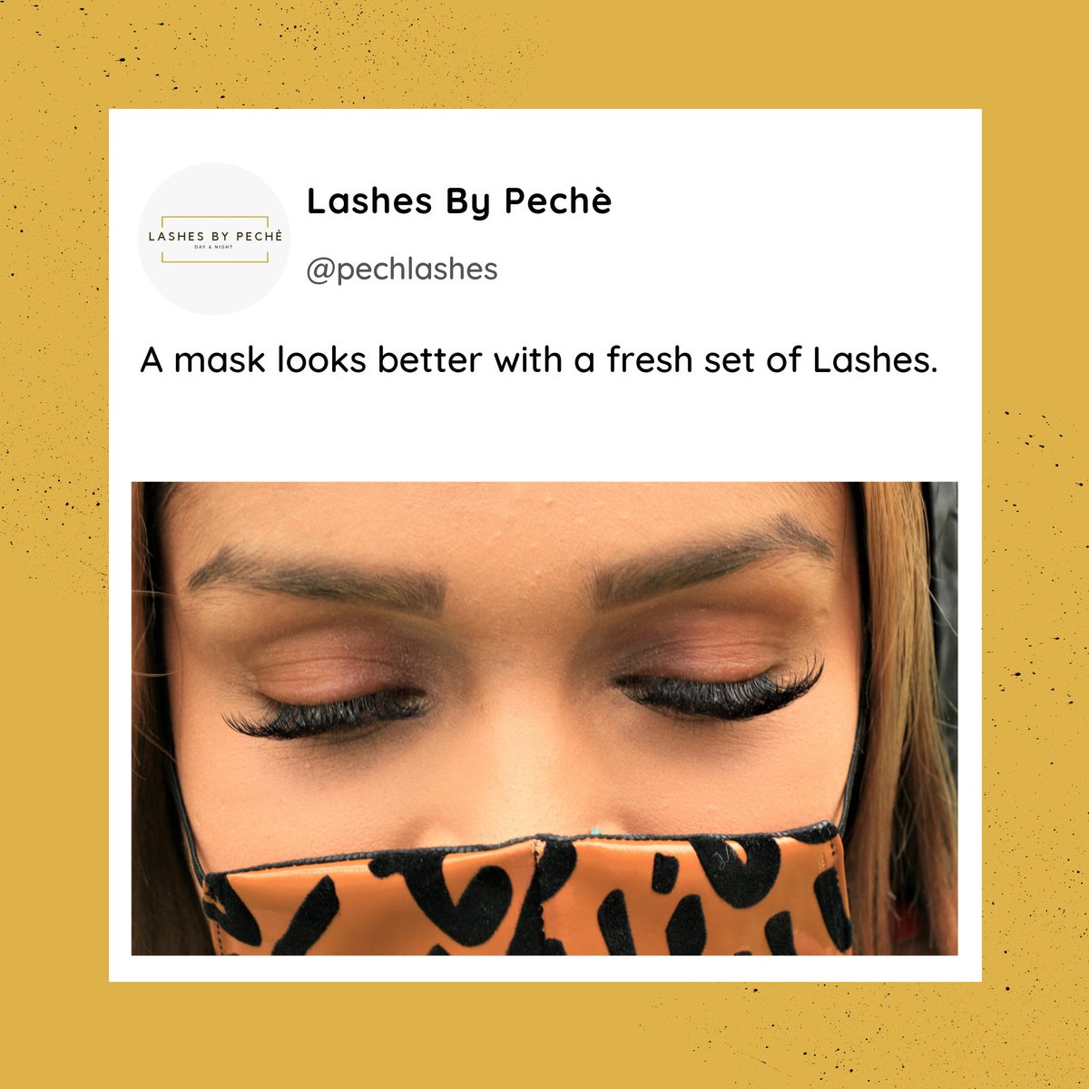 A mask looks better with a fresh set of Lashes.
🛍: pechèbeauty.com/collections/all
#BlackOwned #lashes #lashaccessories #facemasks #lashtweezers