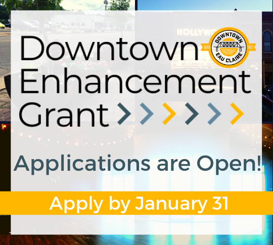 Applications are open for Downtown Enhancement Grants! The January cycle is focused on proposals that will creatively enhance your business by serving new customers or offering new/unique services. 

Apply by 1/31. See the website for full details:
ow.ly/By4m50D5IYS