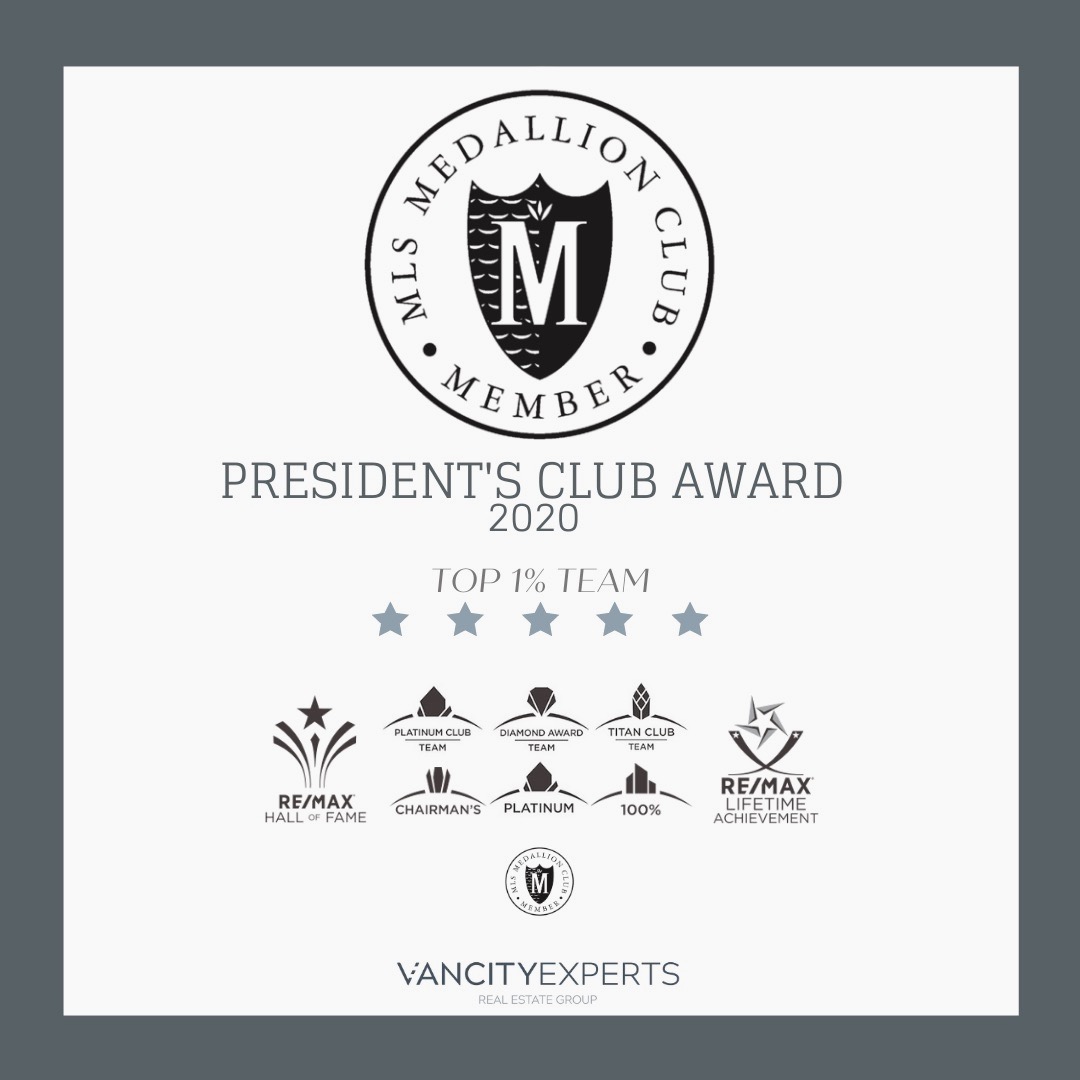 ExpertsVancity's tweet image. ✨ Officially added a new award to our list of achievements! 

The VancityExperts have earned the Real Estate Board of Greater Vancouver's Presidents Club Award, which recognizes the top 1% of realtors in the industry.