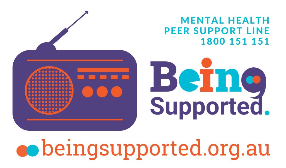 BEINGMHC's tweet photo. LISTEN NOW: BEING – Mental Health Consumers CEO @Irenegalls talking about the BEING Supported – Mental Health Peer Support Line on @2GB873 Summer Drive show.  https://t.co/SfpCBC5Msn #MentalHealthMatters https://t.co/MkXTXN6Qo5