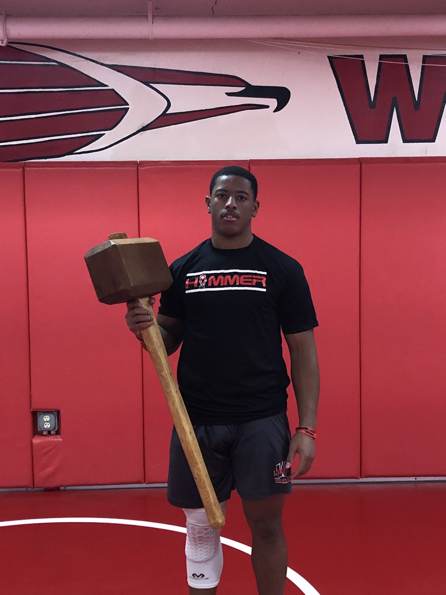 Congratulations to senior Josh Brogden for earning “Hammer of the Week” honors for his performance last weekend. Josh went 3-0 with 3 pins while not giving up a single offensive point!

#westhammers