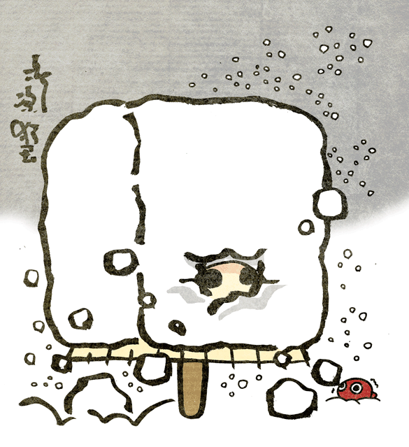 #妖界東西新聞 【アイスおばけになってしまうカサ】https://t.co/5OLLxcDYbp 