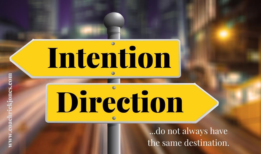New blog up today 'I didn't mean to...” “Direction, not intention, leads to your destination' Andy Stanley coachrickjones.com/post/i-didn-t-… #andystanley #intentionalbusiness #livewithintention #mindsetshift