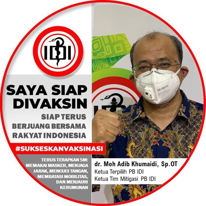 Garda Terdepan adalah Masyarakat . Perjuangan melawan Covid adalah perjuangan bersama dengan seluruh Rakyat Indonesia . 
Vaksin adalah bagian dari preventif untuk membentuk kekebalan komunitas . 
Siap dan Sukseskan vaksinasi Covid 19