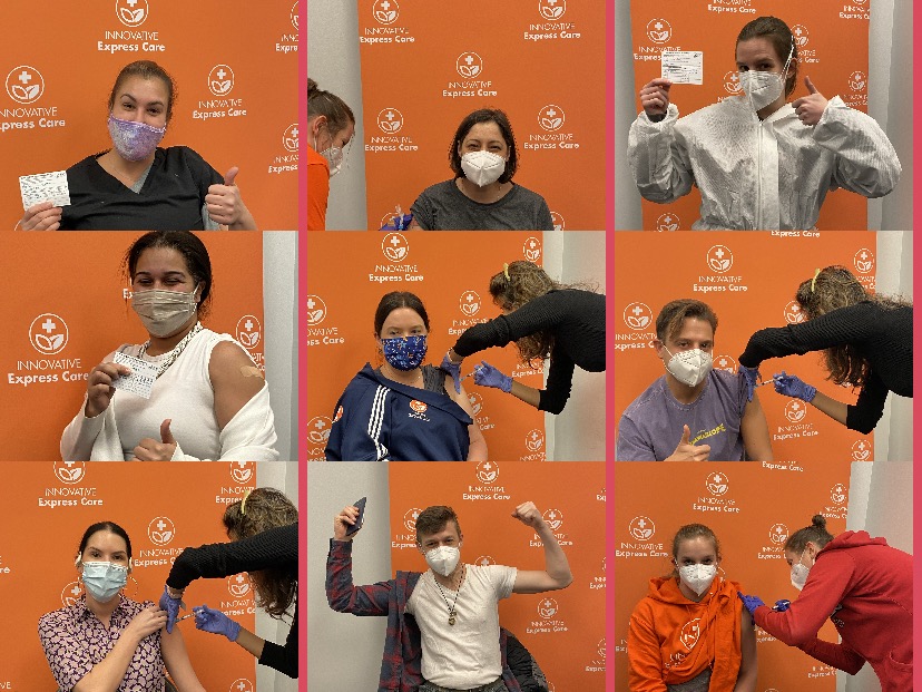 InnovativeXCare's tweet photo. At last! COVID-19 vaccination day at Innovative. So many smiles under these masks.  #COVIDvaccine #beatCOVID #InnovativeXcare https://t.co/AkWGvrw8TB