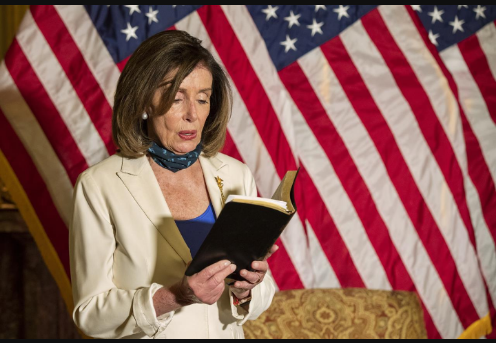 GooseIntrepid's tweet photo. Exclusive-
Nancy reads a from her 2019 diary In a personal, touching interview::

 " Rough day, saw Donald with Melania again...  If it wasn't for her looks, brains and soul, he could be mine."

#PolosiLovesTrump https://t.co/9ujIImCu7R