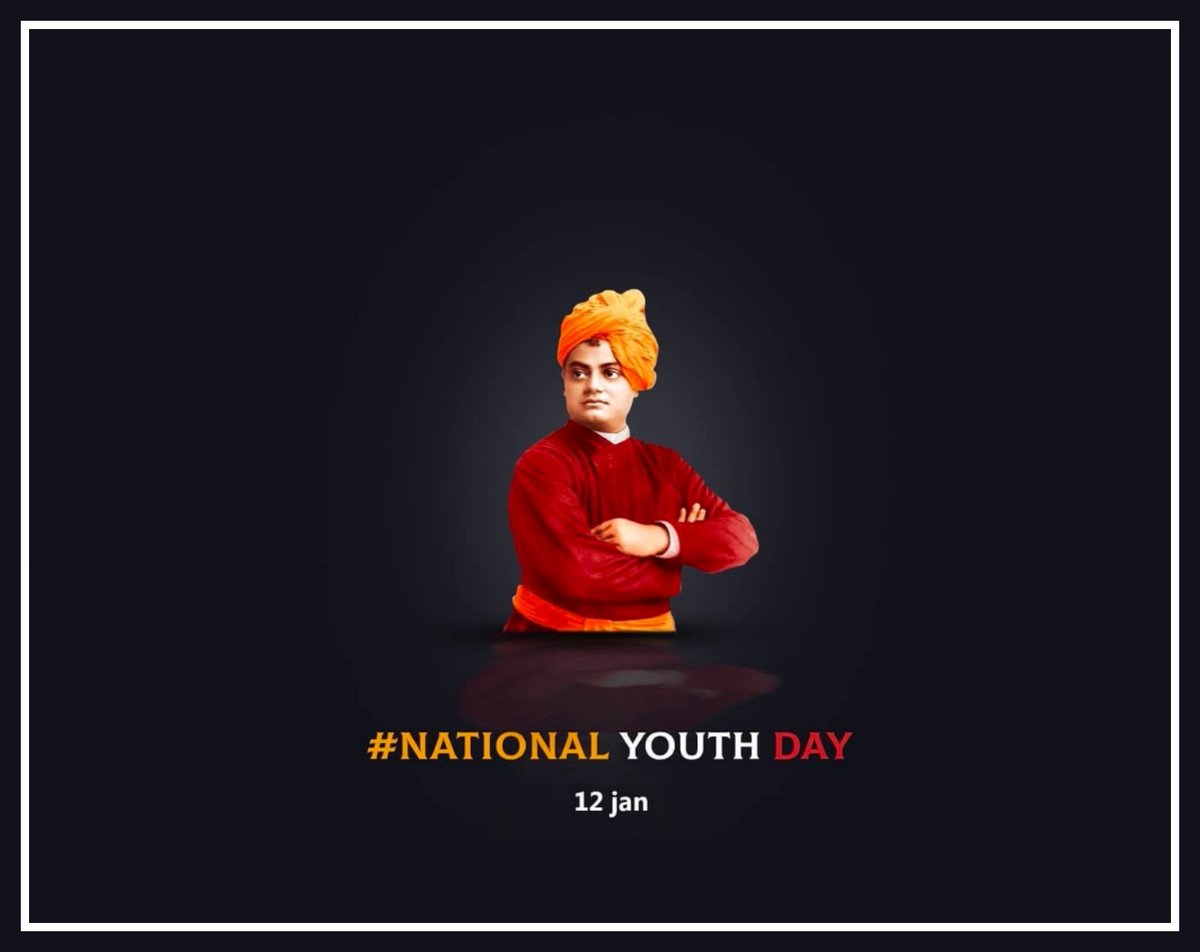 Guru20024's tweet photo. Birth Anniversary of the Great Saint , 
" 𝐓𝐡𝐞 𝐇𝐢𝐧𝐝𝐮 𝐌𝐨𝐧𝐤 𝐎𝐟 𝐈𝐧𝐝𝐢𝐚 " ,
" You have to grow from the inside out. None can teach you, none can make you spiritual. There is no other teacher but your own soul "
#NationalYouthDay 
#swamivivekanand 
#swamivivekanand https://t.co/sljPk3SJZ5