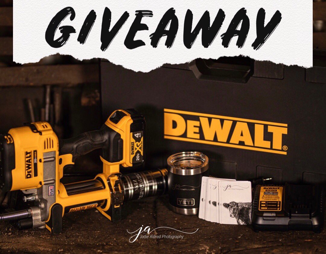 Jodie Aldred Photography (@jodieaphoto) on Twitter photo 𝔾𝕀𝕍𝔼𝔸𝕎𝔸𝕐
🌱
Here’s how to enter:
1.Follow <a href="/JODIEAPHOTO/">Jodie Aldred Photography</a>
2.Retweet this tweet
What you win:
•DeWALT 20V MAX Lithium-Ion Cordless Grease Gun Kit with Battery 4Ah, Charger
•Yeti Mug
•Jodie Aldred Photography, Playing cards
🌱
Contest closes Monday, January 25th. 𝔾𝕀𝕍𝔼𝔸𝕎𝔸𝕐
🌱
Here’s how to enter:
1.Follow <a href="/JODIEAPHOTO/">Jodie Aldred Photography</a>
2.Retweet this tweet
What you win:
•DeWALT 20V MAX Lithium-Ion Cordless Grease Gun Kit with Battery 4Ah, Charger
•Yeti Mug
•Jodie Aldred Photography, Playing cards
🌱
Contest closes Monday, January 25th.