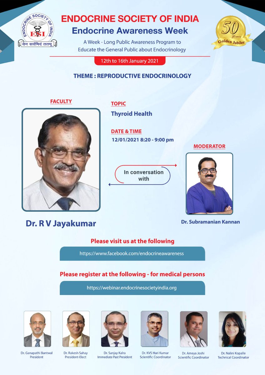 IndiaESI's tweet photo. #hormones #health #endocrineawarenessweek #webinar 
#goldenjubilee  #endotwitter #reproductiveendocrinology

Viewing link https://t.co/66UIKbCdAR 

@AskDrShashank @DrAmbrishMithal  @jmuthukrishnan @KopalleNalini @belindageorge @dr_parjeet @DrSatyavaniendo @soumikgoswami @Unnikri https://t.co/mwDPTppZqs