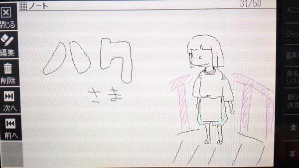 高校生の頃こんなんばっか電子辞書に描いてた 