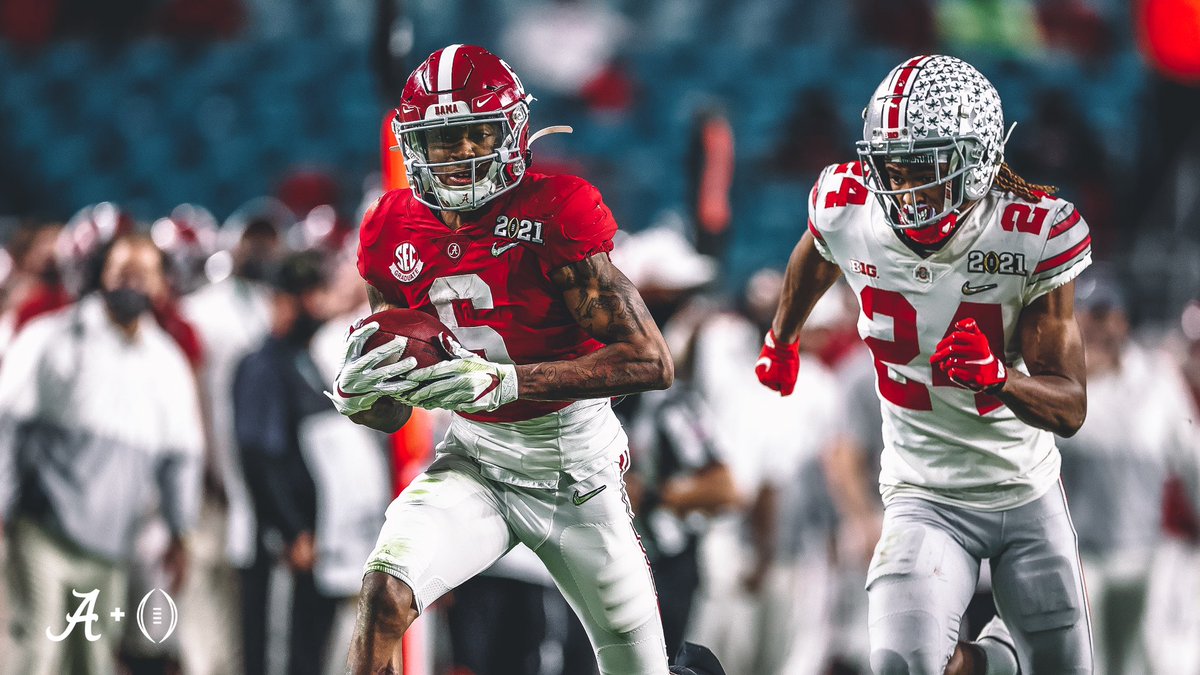 👑 him. 

DeVonta Smith break the <a href="/SEC/">Southeastern Conference</a> single season receiving yards record! 

#RollTide