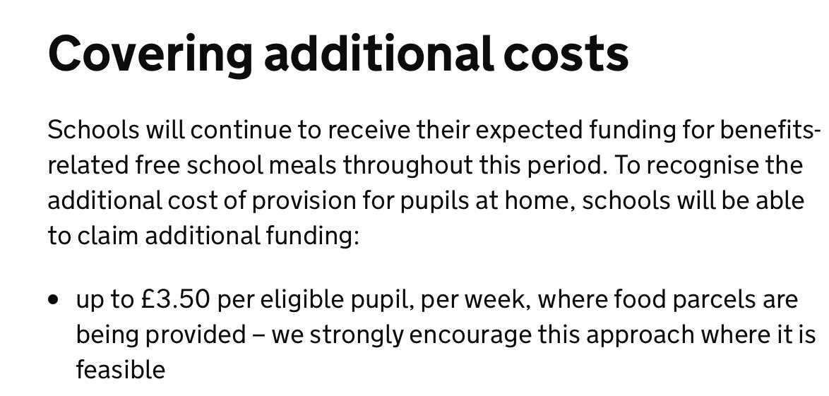 The school catering industry v much want to steer schools away from vouchers, they spent considerable time and effort meeting and lobbying  @vickyford and  @educationgovuk on thisAnyone looking at last Friday DfE guidance might conclude the lobbyists were quite successful