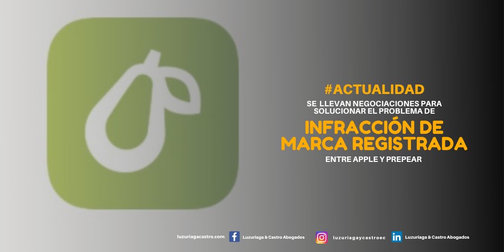 LuzuriagaCastro's tweet photo. #Actualidad| #Apple, en agosto, decidió tomar una demanda contra #Prepear. La compañía no tiene nada que ver con tecnología, pero intentó registrar un logotipo en forma de pera, con características similares a Apple. Sin embargo, parece que dos empresas buscan llegar a un acuerdo https://t.co/1LrJDnaJyE