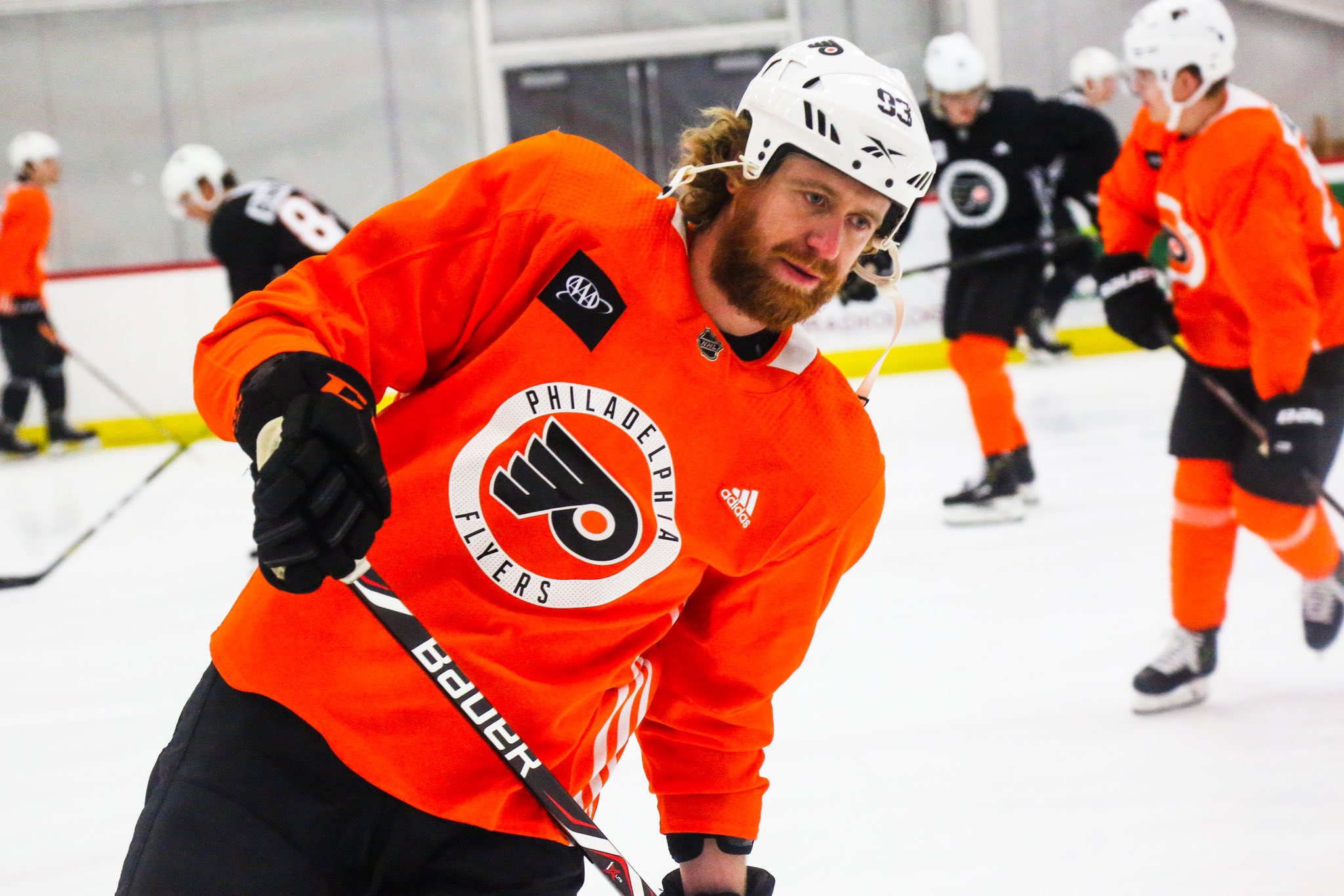 Jakub Voracek Signed Philadelphia Flyers Orange Adidas PRO Jersey