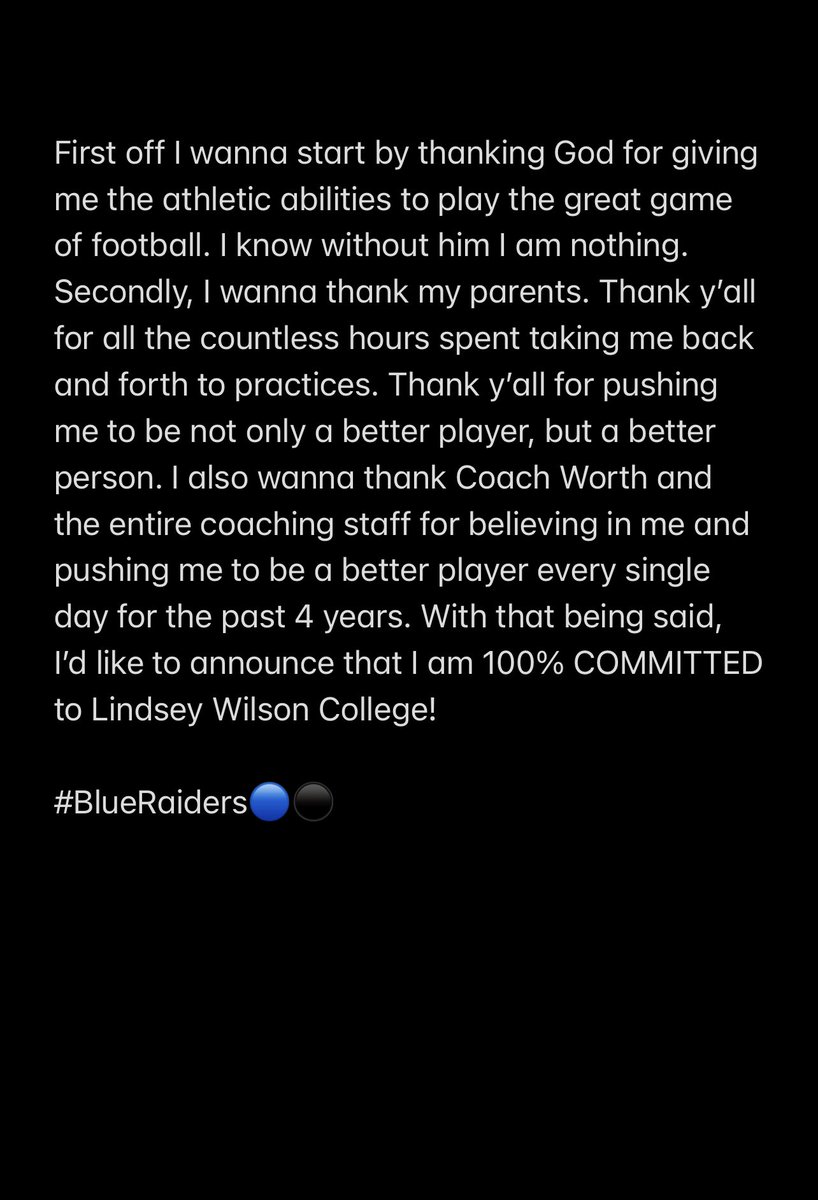 2021JordanSmith's tweet photo. Committed💙 https://t.co/i9oVjo5K2H