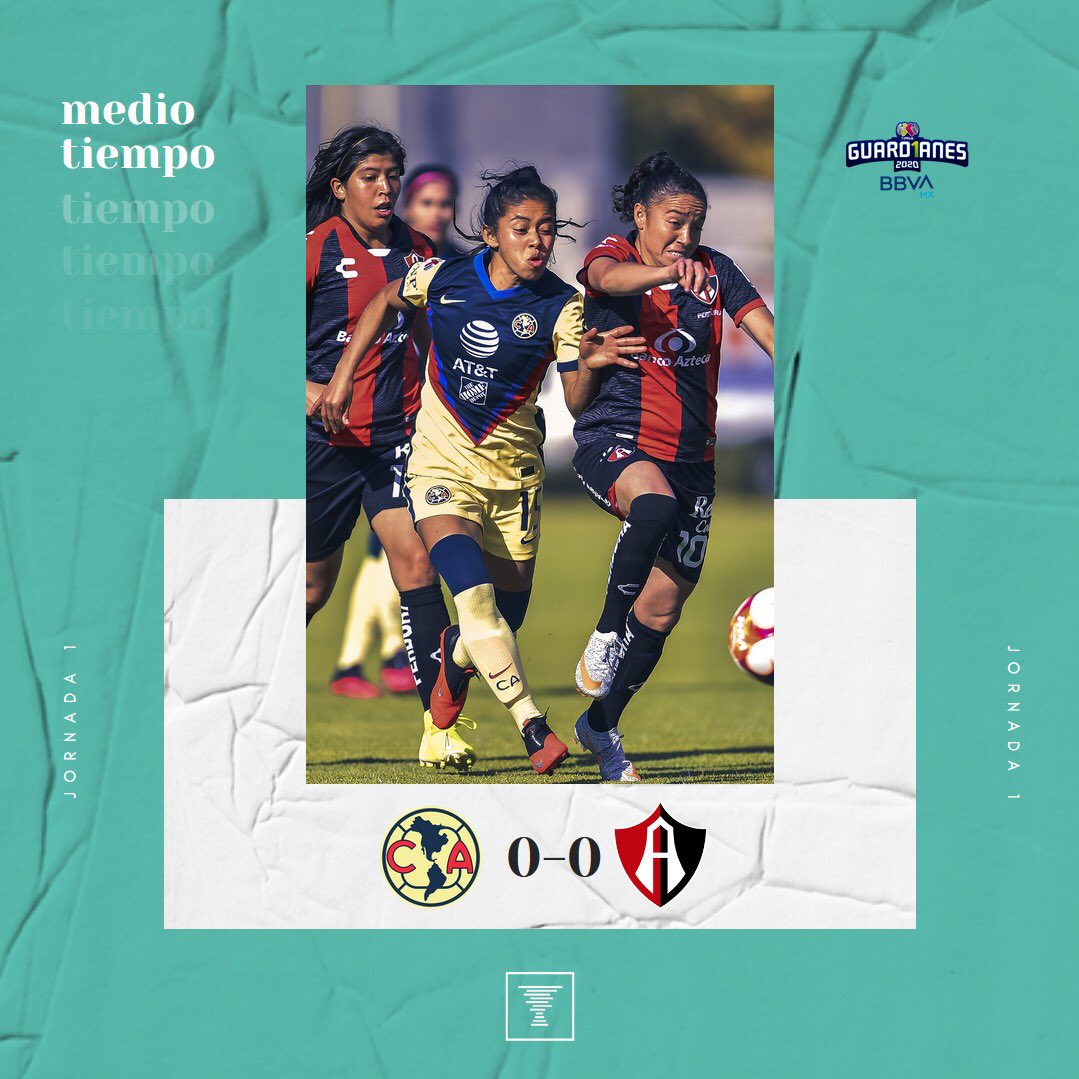 campeonasmx's tweet photo. #AMEvsATL | 🦅0-0 🦊

¡Medio tiempo desde Coapa!

@AmericaFemenil y @AtlasFCFemenil no se hacen daño. 

#JugamosJuntos https://t.co/EUvAp80hGO