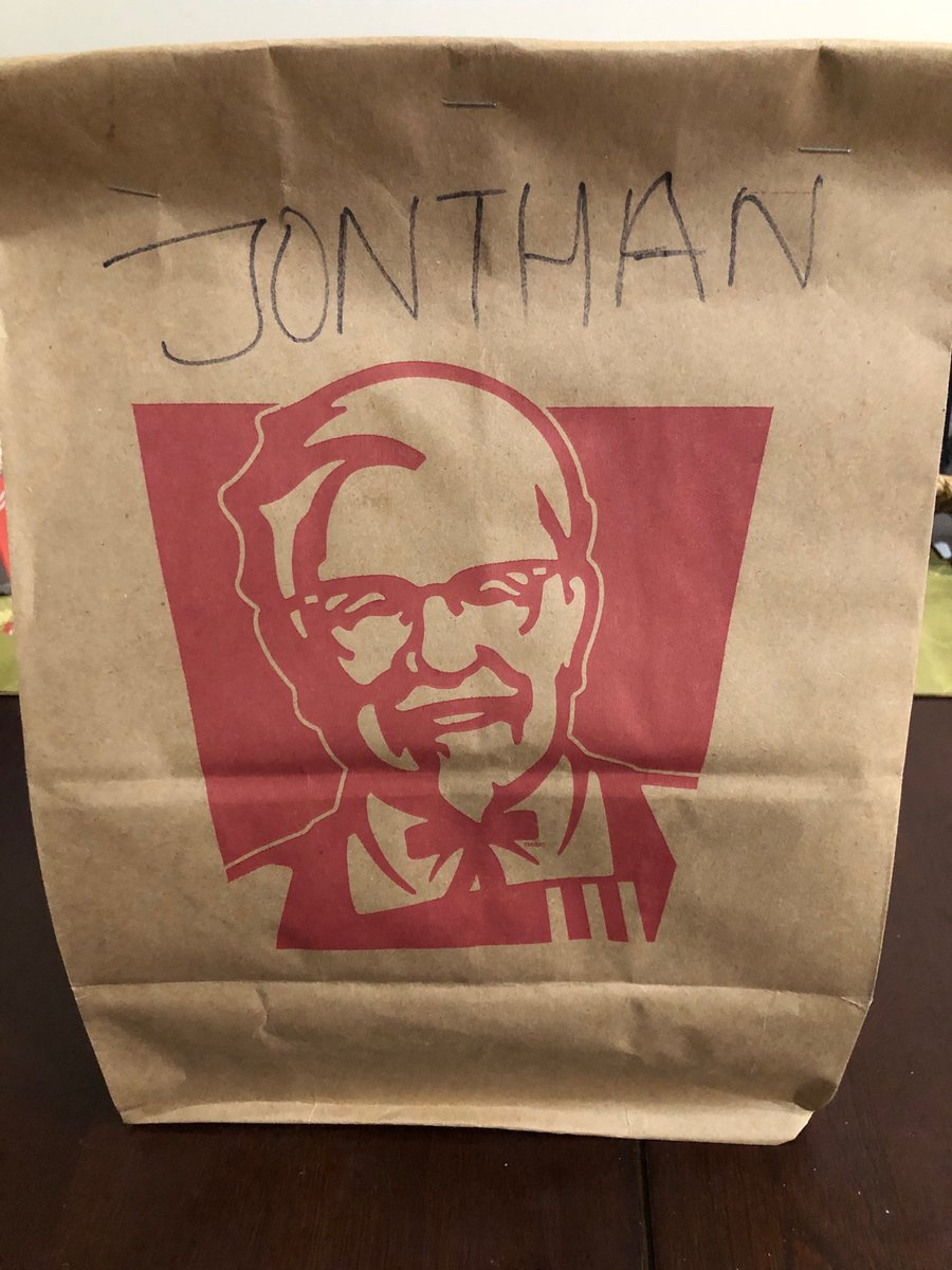 JonFour's tweet photo. Well, Kentucky Fried Chicken has done it! They’ve misspelled my very common name in a way I don’t think I’ve seen before. #JONTHAN
(PS: Don’t judge me for ordering KFC. I feel guilty enough.) https://t.co/BT7jxSDKpr