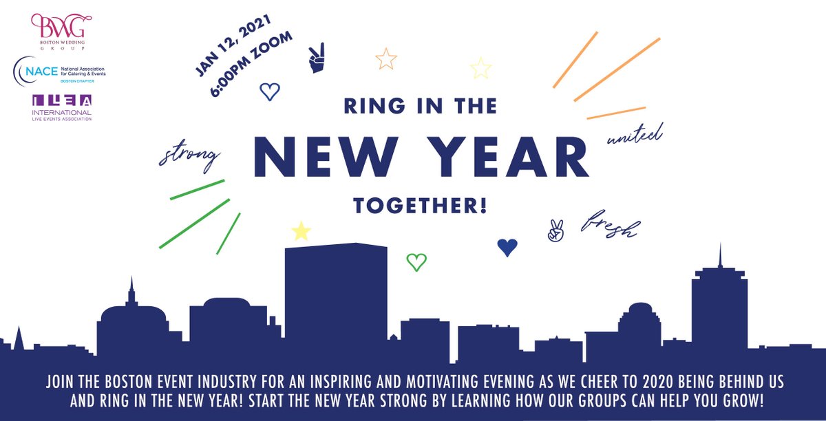 ILEABoston's tweet photo. ICYMI over on FB &amp; IG... tomorrow, from 6pm-8pm ET we are "Ringing in the New Year!" TOGETHER with our friends from @NewEnglandNACE and @The_BWG. 

Registration is free - sign up now! 

https://t.co/GxIOHY0TQ9 https://t.co/mPVPxnm1rZ