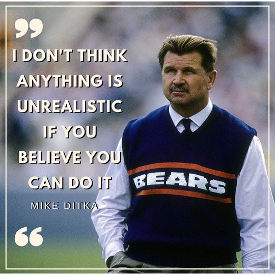 #MotivationMonday quote from Mike Ditka, speaker at the 1998 All Sports Association Awards Banquet