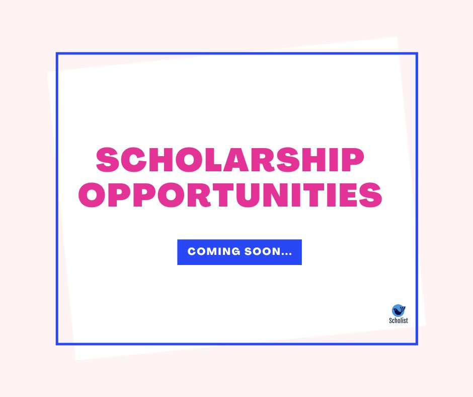 ScholistApp's tweet photo. Scholist App is dedicated to helping students access #scholarships , #fellowships as well as leadership #opportunities . Our mission is to ensure that everyone has access to funding opportunities regardless of color, race, background and culture.

Follow us and tag your friends! https://t.co/QDXwq7aGcF