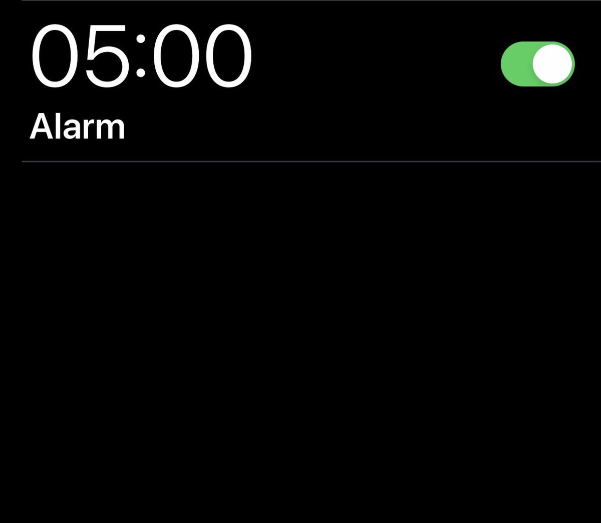 Alarm set 5am #5amclub