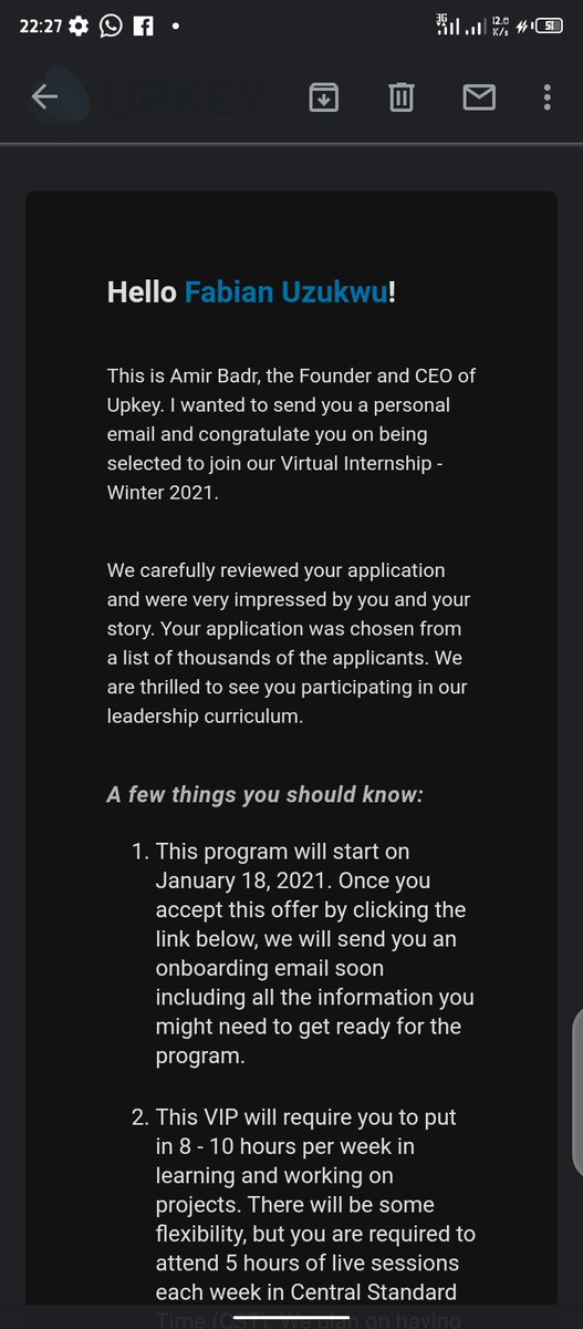 502Code's tweet photo. Good news for the week, @Hello_Upkey I'm grateful. https://t.co/EE4ll0SfWL
