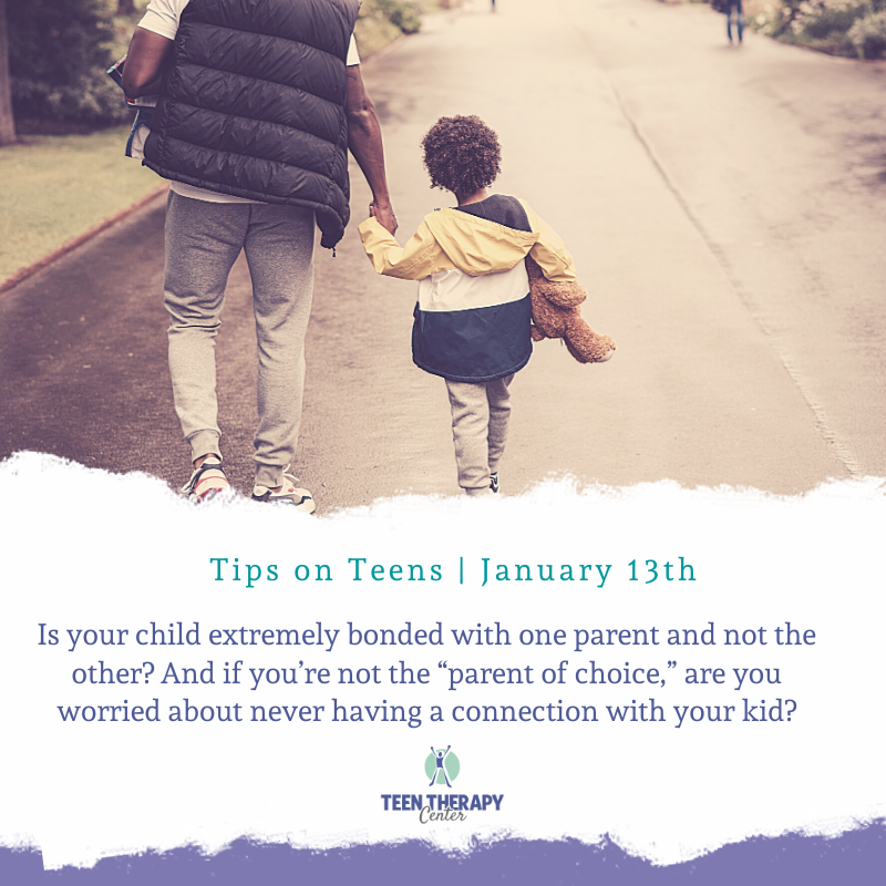 TeenTherapyHelp's tweet photo. Is your kid bonded with one parent and not the other? And if you’re not the “parent of choice,” are you worried about never having a connection with your kid?

Tune in to TipsOnTeens on Facebook Live on Wednesday to hear Kent address this question.

https://t.co/ErV4Maxdam https://t.co/v318OAr8lX
