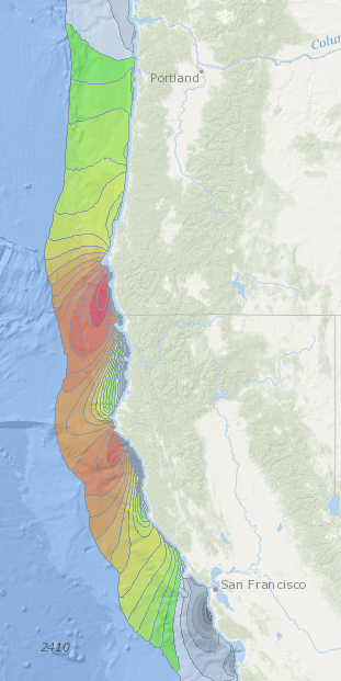 First, where is the best location for OSW? It happens to be right on the border between Oregon and California.  @BOEM_DOI has an awesome offshore wind planning data portal that shows this well. 2/14 https://portal.westcoastoceans.org/ 