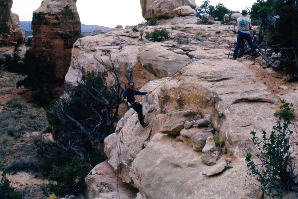 Repelling during a 3 week long backpacking trip into the Maze section of Canyon Lands National Park.

My book "Destiny" is now available:
ARP- bit.ly/2EZ0Viz

#writerscommunity #WritingCommnunity  #authorslift #AuthorLife   #memoir  #destiny #authorreputationpress