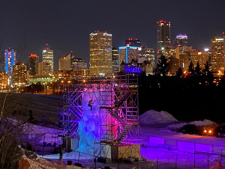 berkie1's tweet photo. Edmonton opens a public ice climbing wall tomorrow in an effort to give people more to do outdoors this winter.❤️❄️ #EmbraceWinter 
📸 @EdmontonSkiClub https://t.co/bke6YvIBpV