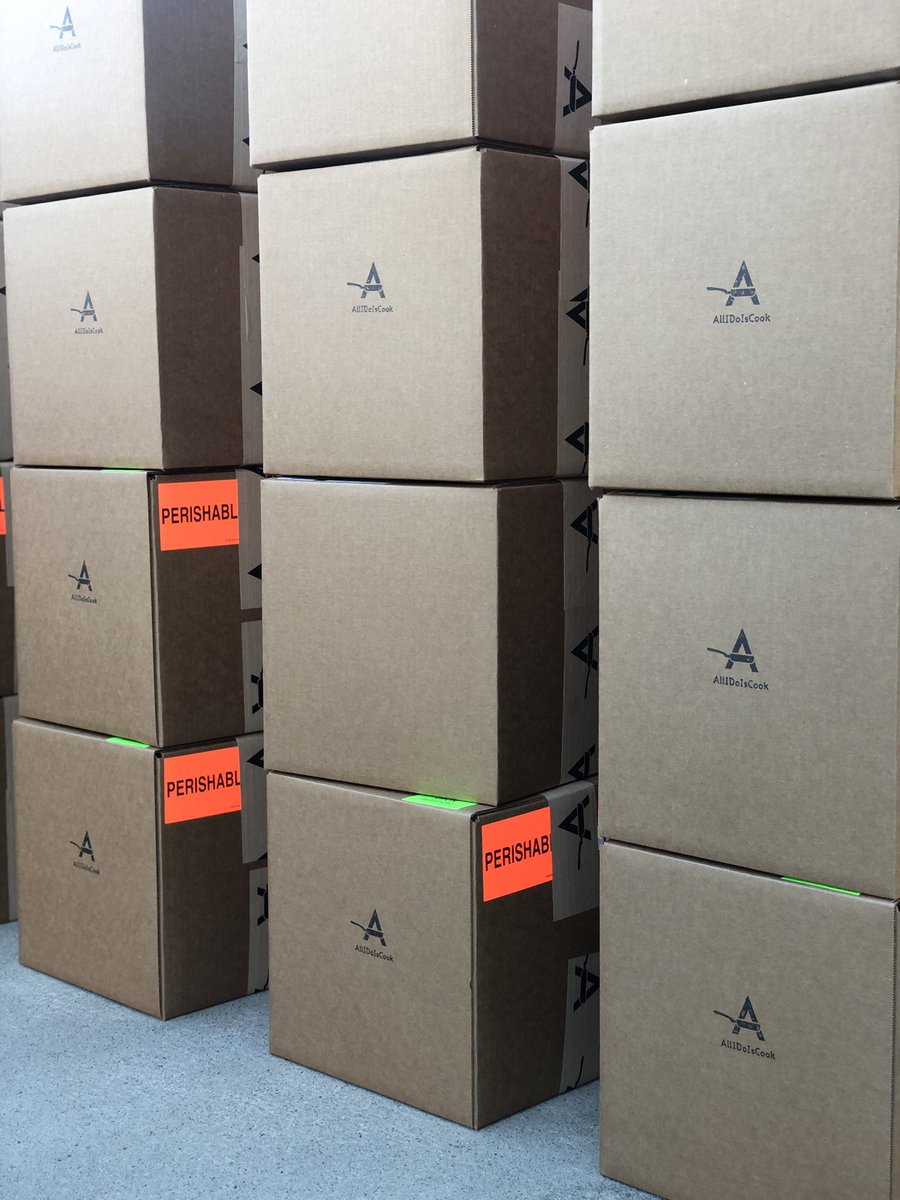 getadun's tweet photo. we’re back at it! First #ShippingMonday of 2021 and we sent out 90 Boxes to 25 states across the USA #AllIDoIsCook https://t.co/80pxeITmKy