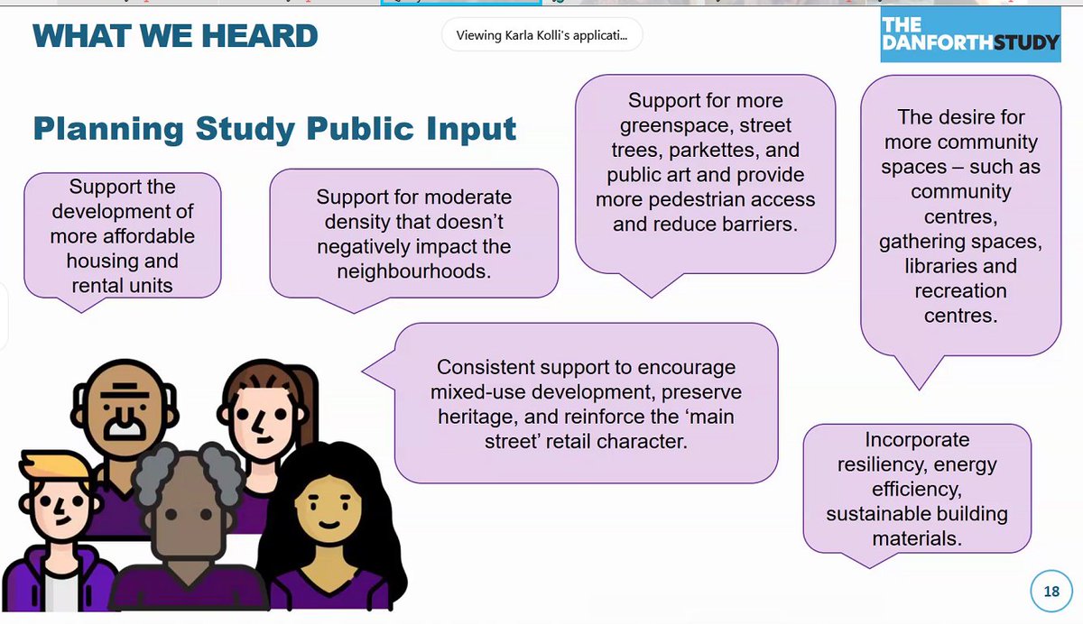 The broad objectives of the Danforth Study walk a delicate balance between competing objectives such as heritage preservation and affordable housing.  #topoli