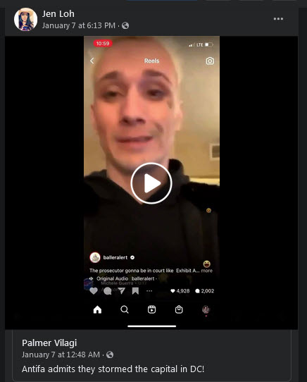 After learning that people were getting arrested, Jennilyn Kae Lohmer backtracks on antifa and even throws Kristopher Drew Martin, AKA Adorable Deplorable under the bus, even though he's well known in far right circles and says in the video that it was MAGA, not antifa