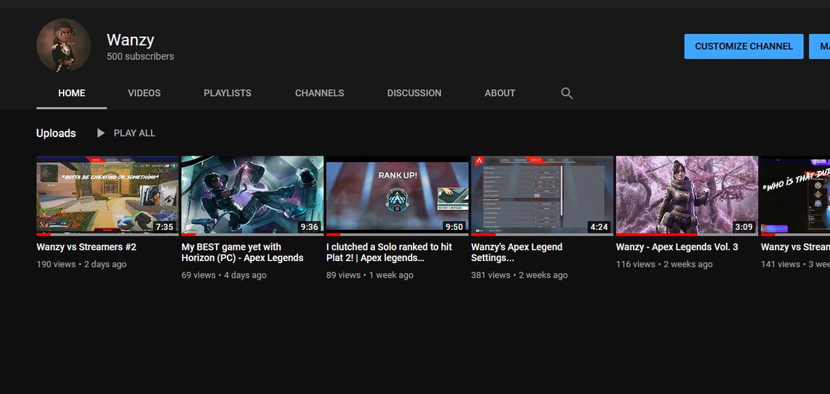 Wahnzy's tweet photo. 500 SUBS on my YT! 🎉❤️
which means...
GIVEAWAY TIME THIS COMING WEEKEND! <3 :D
stay tuned for prizes
#1kNext #GrindSZN #ObeyWanzy https://t.co/6jkXTC53GD
