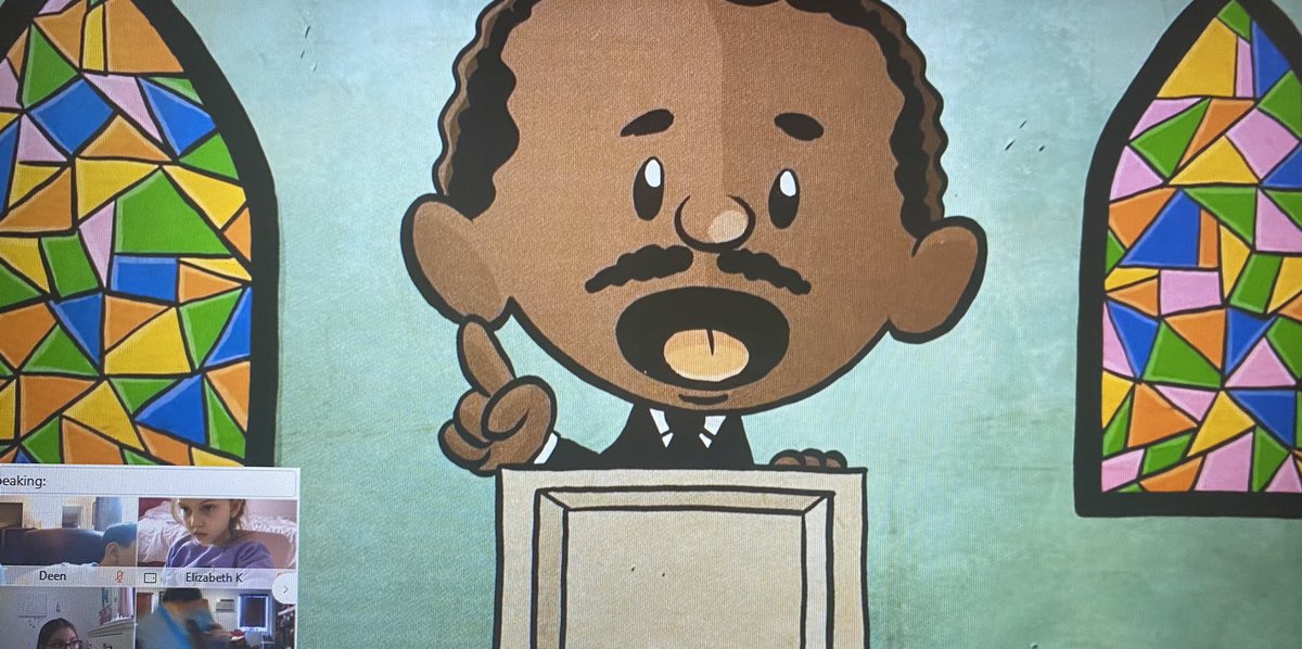 MrsArtusa's tweet photo. #GiveAHootFor first graders learn about Martin Luther King, Jr. and his powerful words. #WhenSomeoneShowsYouHateShowThemLove β€οΈ #LynbrookPride #MLK https://t.co/OfGcUVhsJm